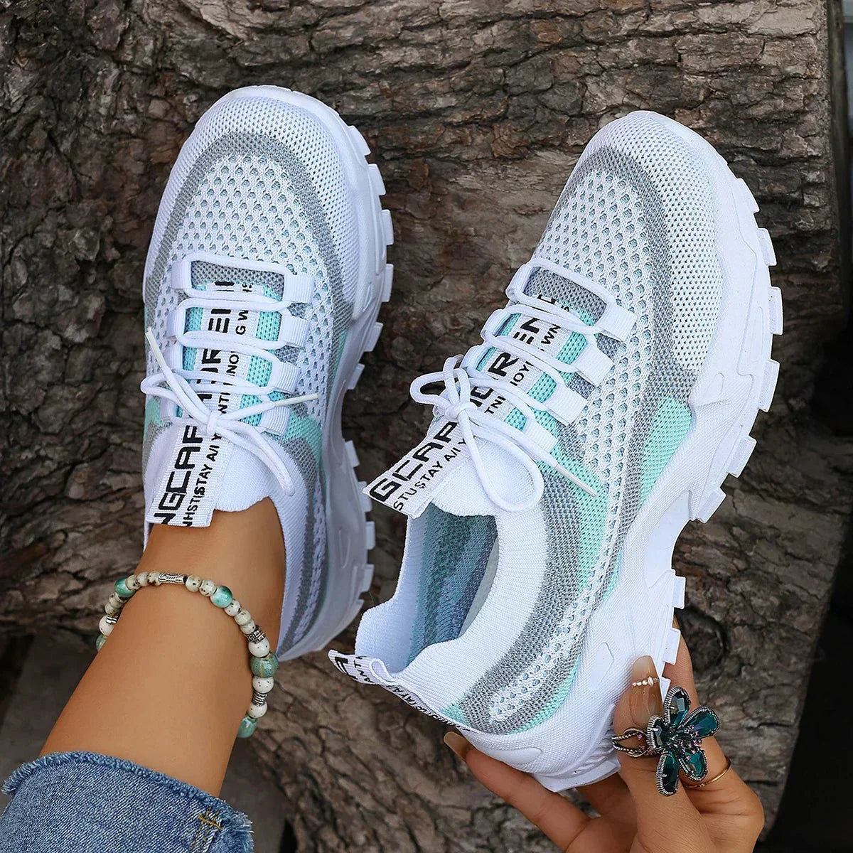 Women's Breathable Colorblock Sneakers
